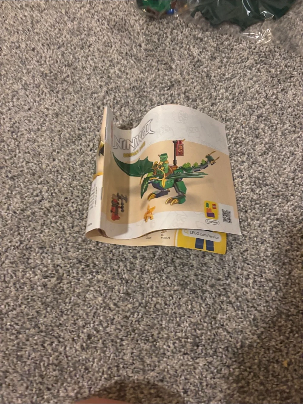 LEGO Ninjago Green Dragon with Gold Accents Building Set